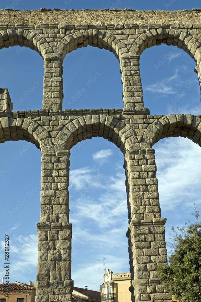 Segovia roman aqueduct - Spain Segovia roman aqueduct - Spain