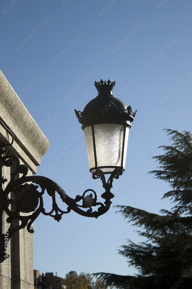 Elegant street lamp - Madrid