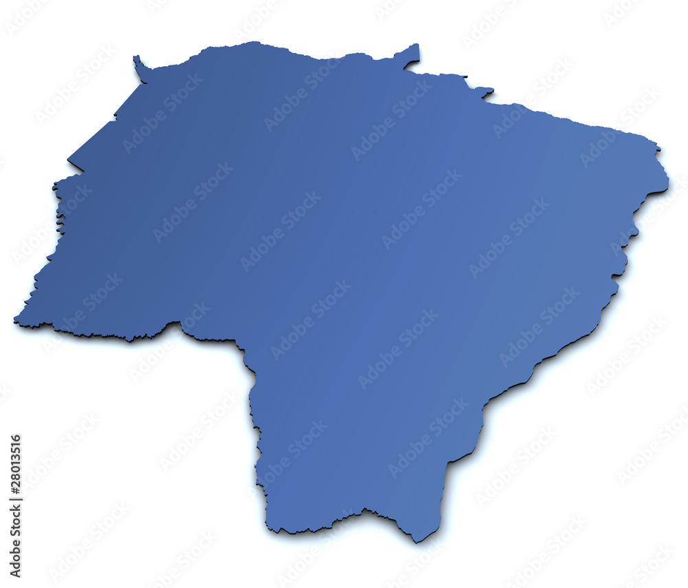 Karte von Mato Grosso do Sul - Brasilien