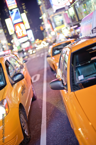 Taxis New York Time Square Yellow Cab