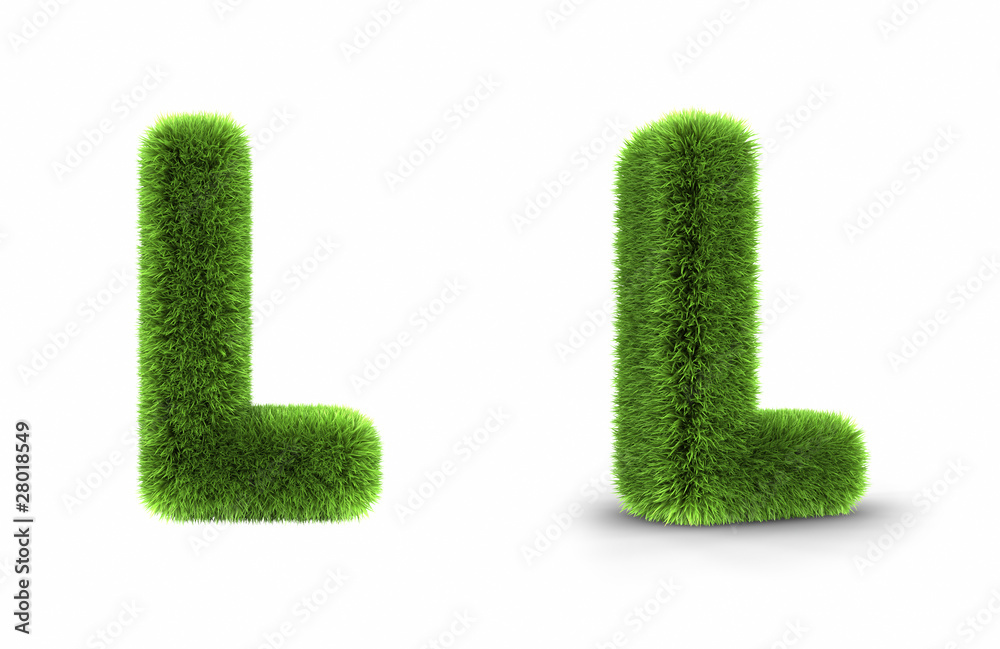 Grass Letter L Grass Letter L