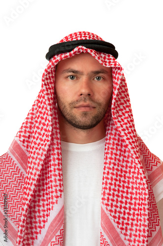 Man in Arabic headdress.