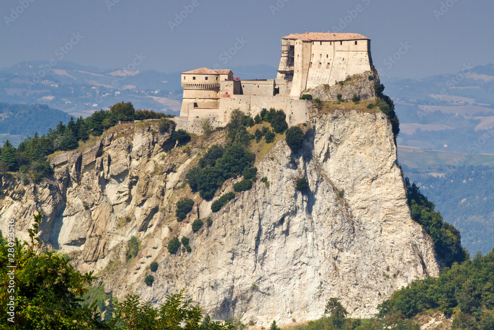 Festung von San Leo mit Landschaft