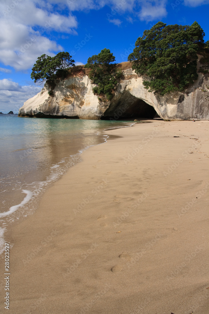 Sandy beach cave