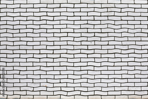 Uneven white brick wall texture