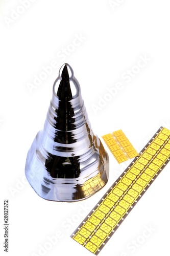 Silizium-Einkristall und Mikrochips