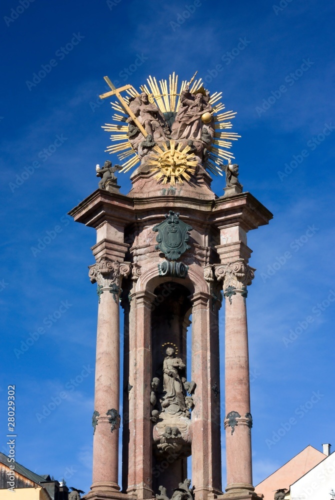 Banska Stiavnica - Holy Trinity column - detail Banska Stiavnica - Holy Trinity column - detail