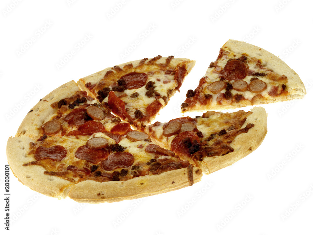 Thin Crust Meat Pizza Thin Crust Meat Pizza