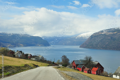 Hilly Fjord Landscape