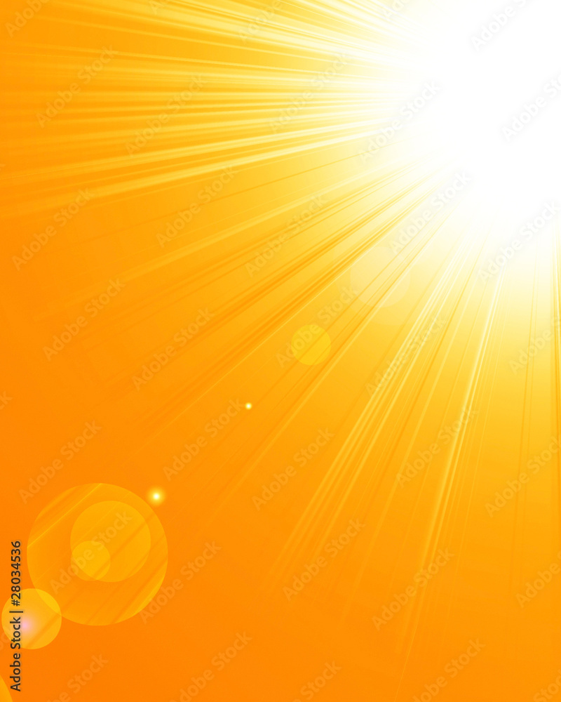 Hot summer sun