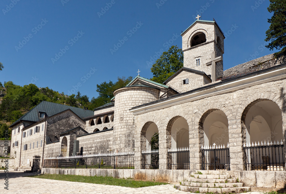 Monastery. Cetinje is the cultural capital of Montenegro