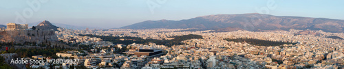 Huge panorama of Athens and Acropolis,famous landmark ,Greece © kaetana