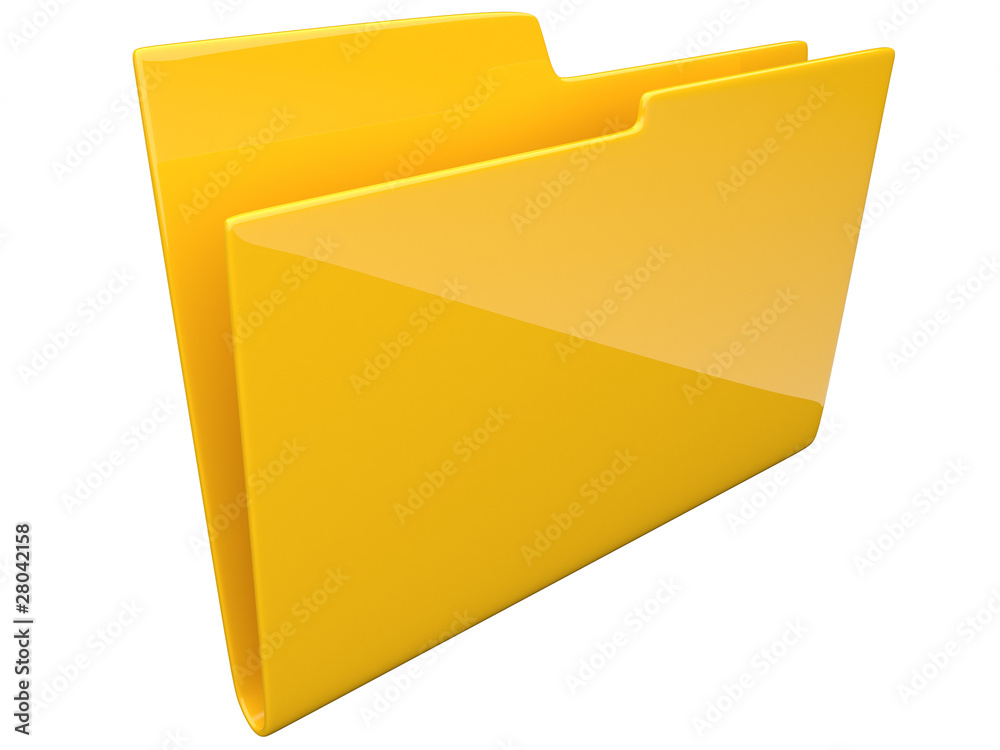 Folder. Directory. empty, 3D icon Folder. Directory. empty, 3D icon
