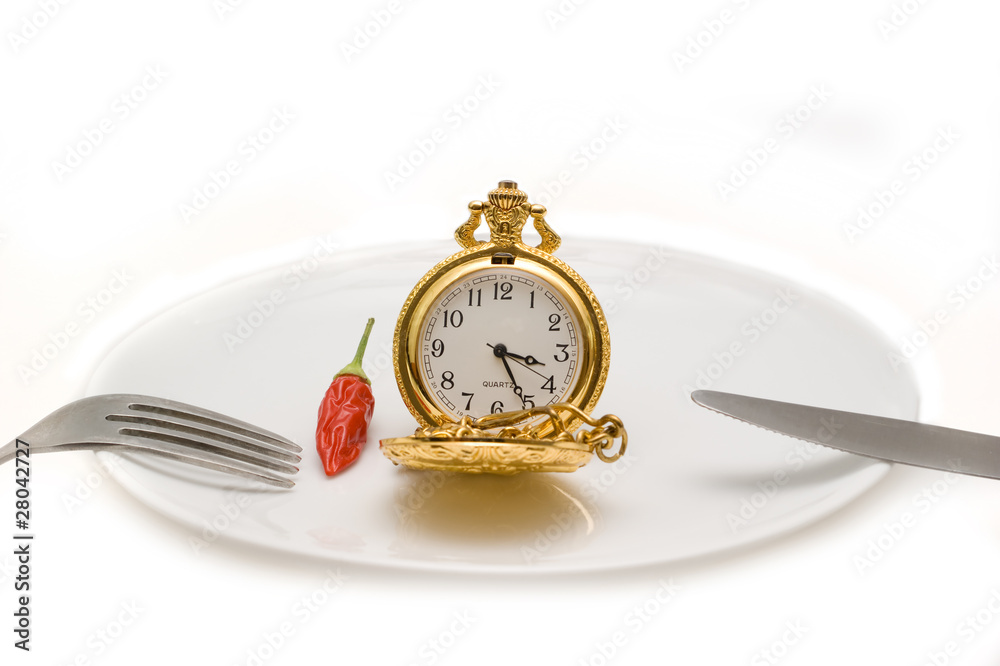 Pocket watches on a plate Pocket watches on a plate