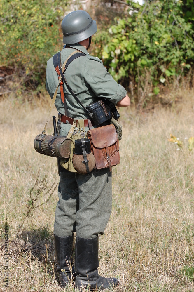 German soldier.WW2 reenacting. Kiev,Ukraine German soldier.WW2 reenacting. Kiev,Ukraine