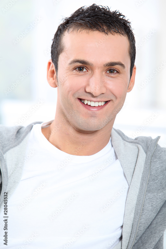 Closeup of smiling young man Closeup of smiling young man