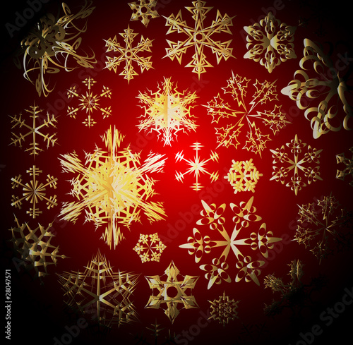 Winter - dark christmas pattern