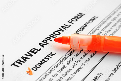 Travel approval form