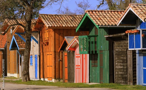 cabanes multicolores photo