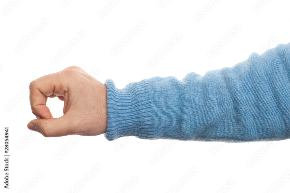 Obraz premium Buco con la mano