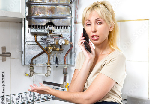 the housewife calls in a workshop on repair of water heaters..