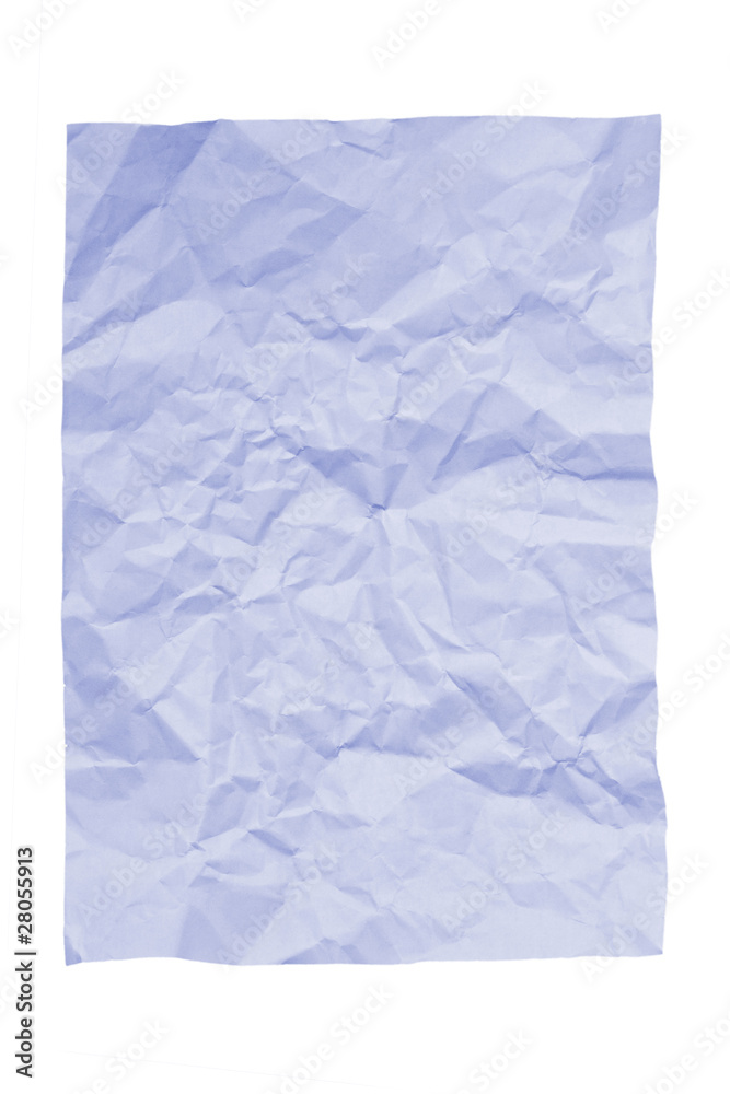 Crumpled sheet of paper Crumpled sheet of paper