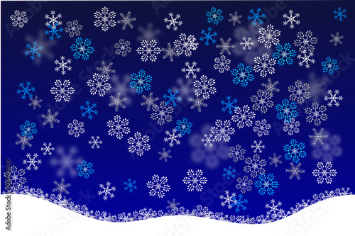 Noche en invierno con nieve