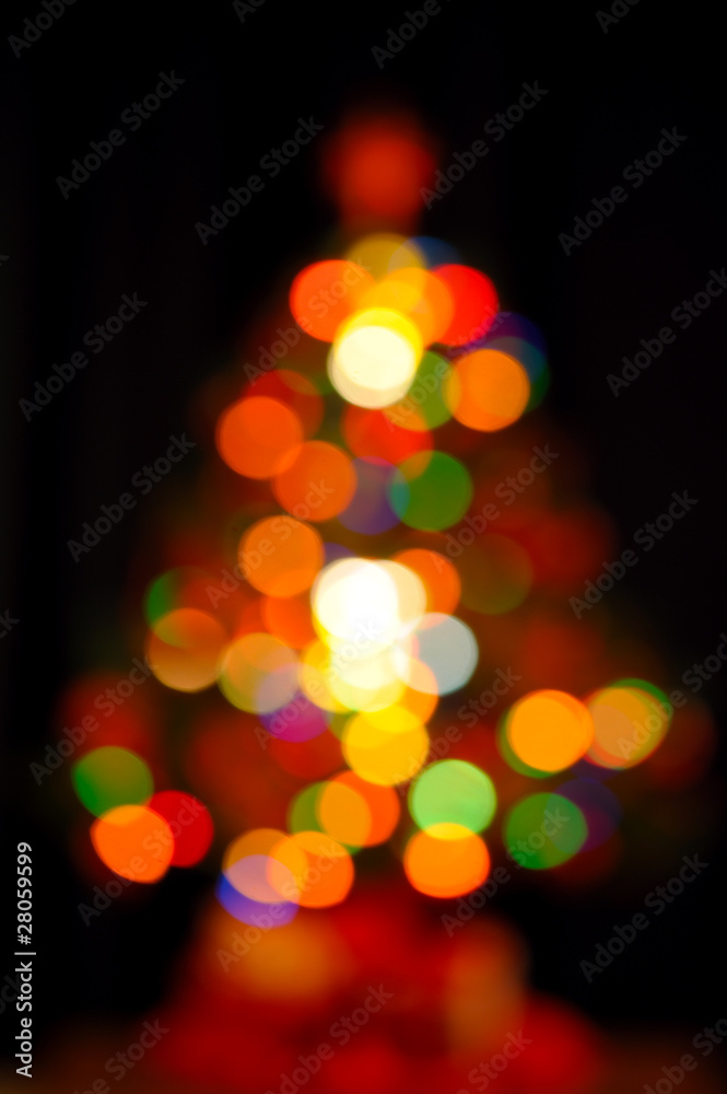 Fototapeta premium lighting Christmas tree