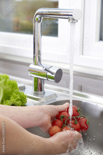 Washing Tomatoes