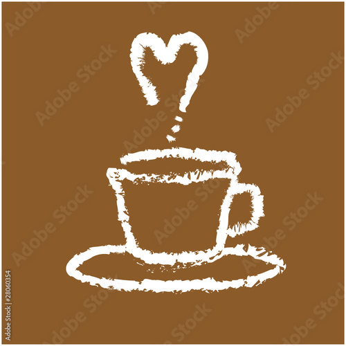 abstract cup of coffee