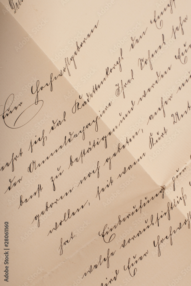 Alter Brief in Sütterlin Schreibschrift