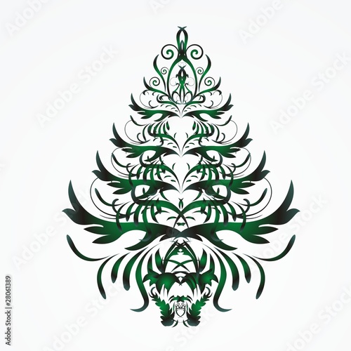 Christmas or New Year green  tree