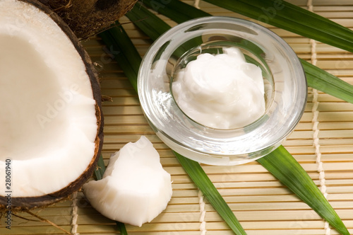 Coconut and coconut oil photo