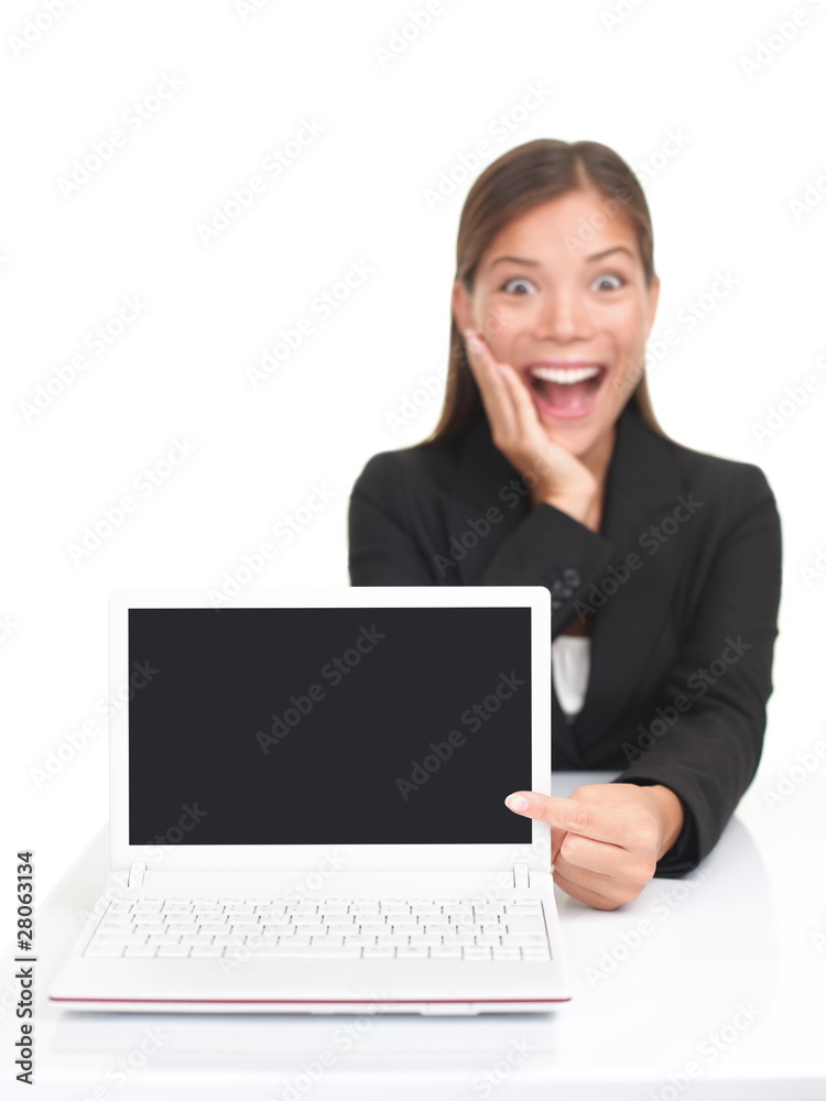 Laptop / netbook copy space woman Laptop / netbook copy space woman
