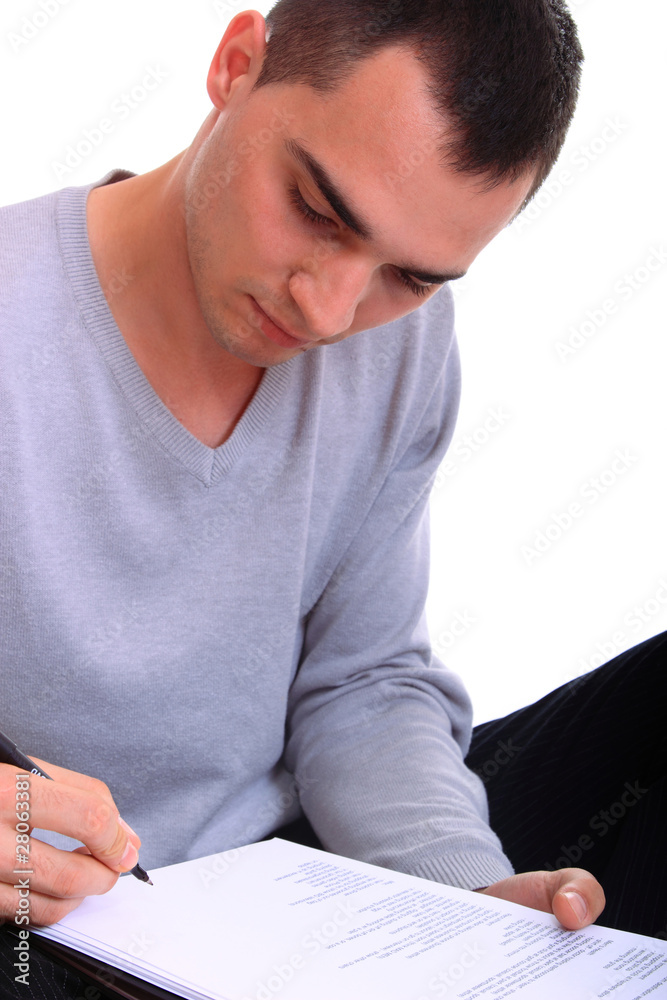 businessman hands signing a contract businessman hands signing a contract