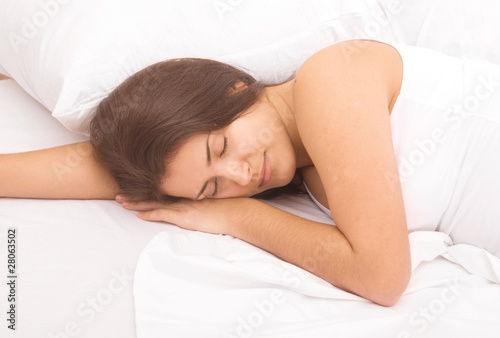 sleeping woman