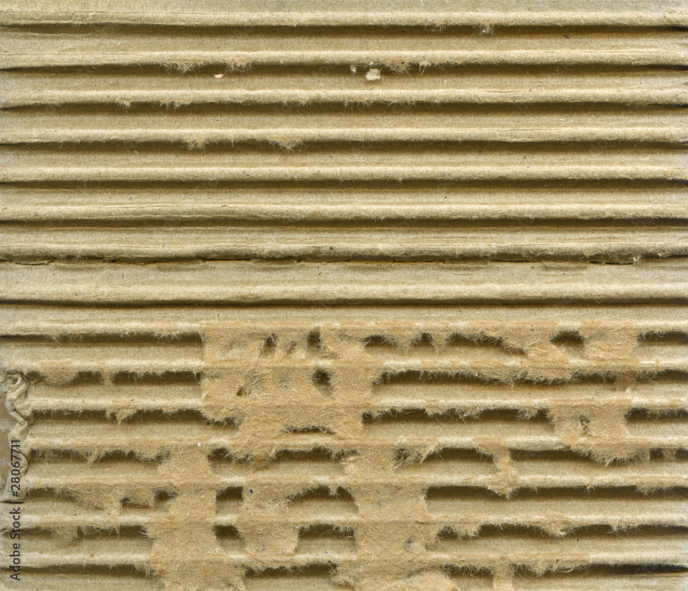 Ribbed cardboard