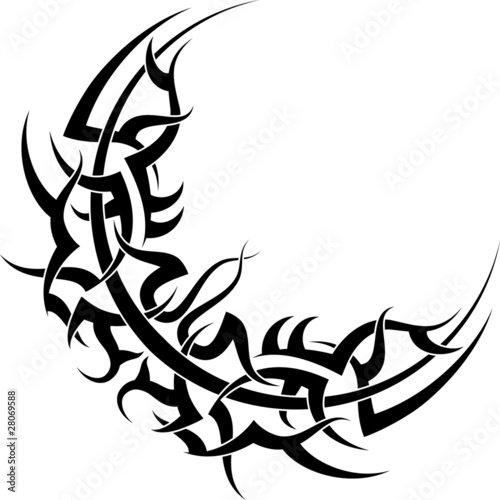 tribal tattoo Moon