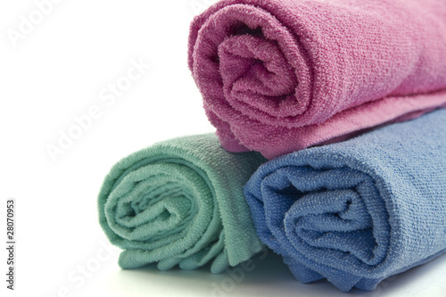 Folded towels