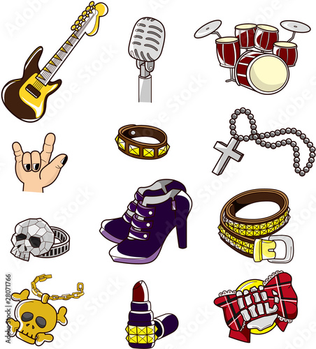 cartoon rock element