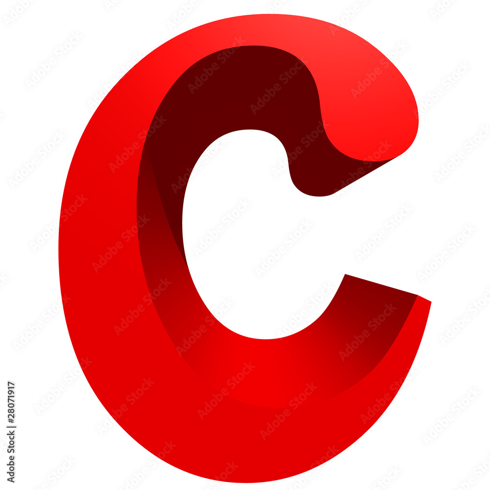 High resolution 3D red font isolated on white background High resolution 3D red font isolated on white background