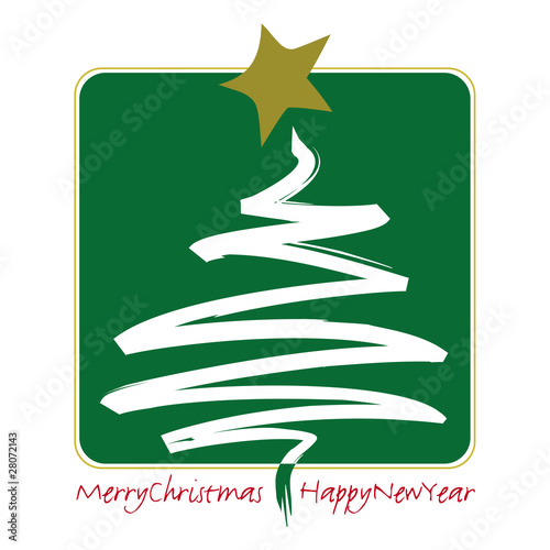 albero di natale a pennello