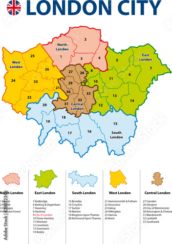 LONDON CITY MAP - Carte de Londres