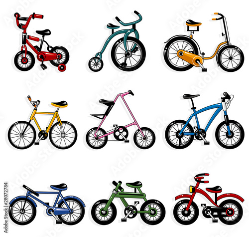 cartoon bicycle