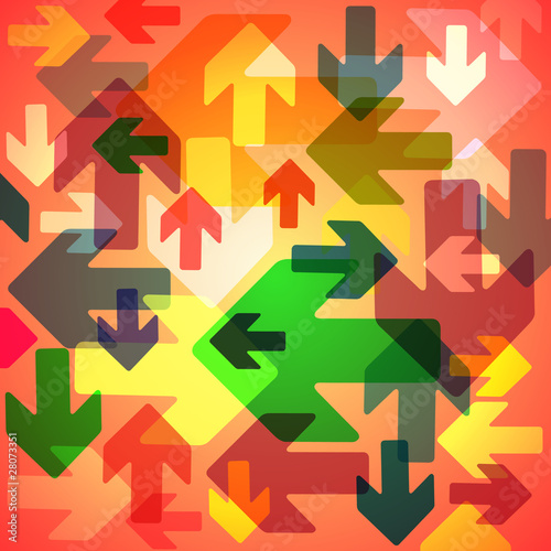 A Colorful Abstract Background with Arrows