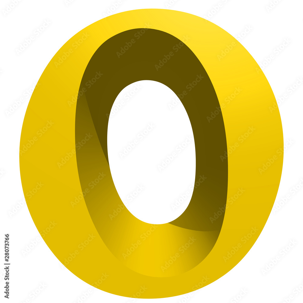 High resolution 3D yellow font isolated on white background High resolution 3D yellow font isolated on white background