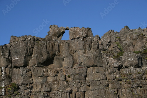 Steinformation auf Island