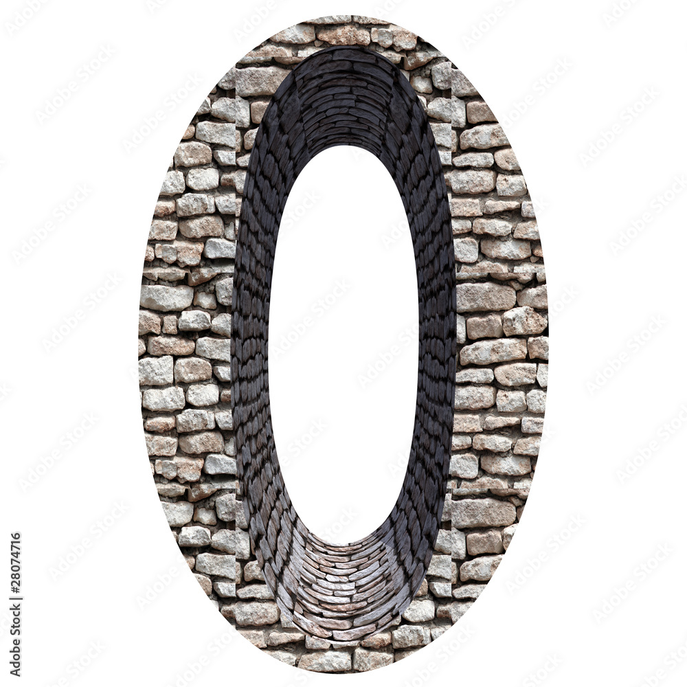 High resolution stone font isolated on white background High resolution stone font isolated on white background