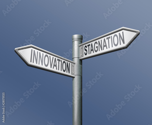 roadsign innovation stagnation photo