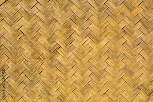 Texture of old weave bamboo wall